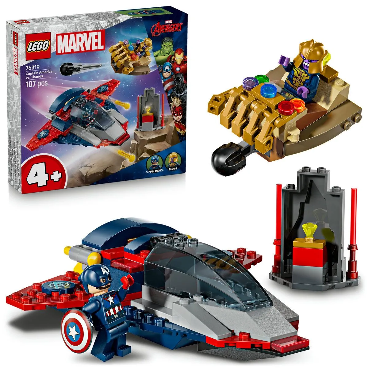 Lego Marvel Razbunatorii Capitanul America vs Thanos 76319 [9]