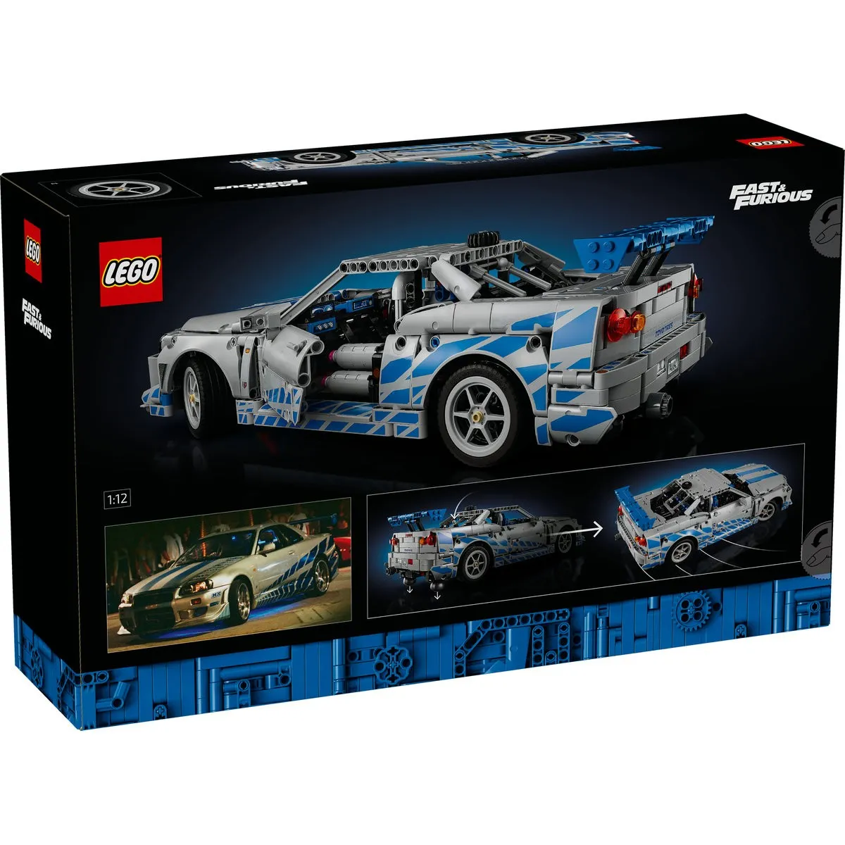 Lego Technic 2 Fast 2 Furious NIissan Skyline Gt-r R34 42210 [7]