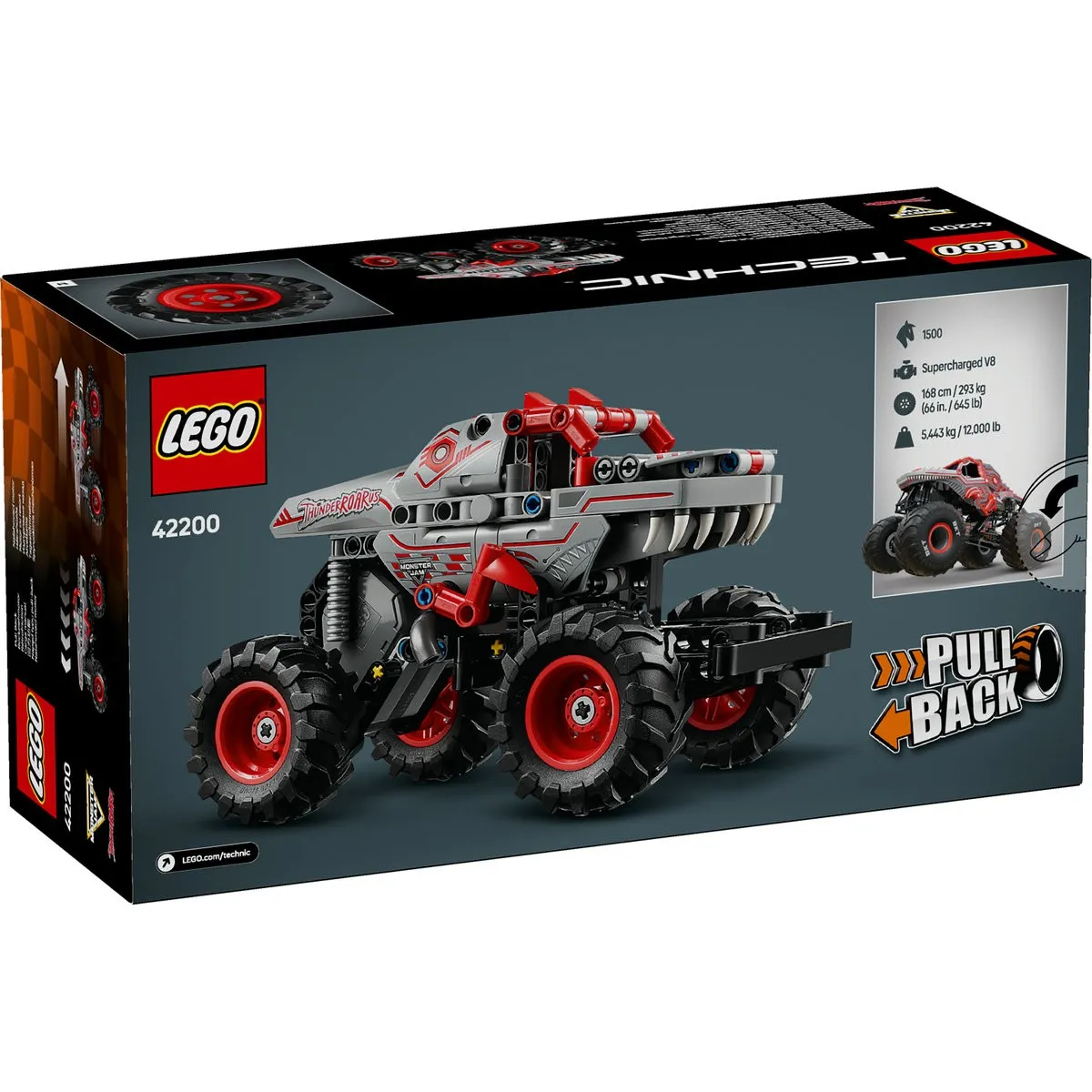 Lego Technic Monster Jam Thunderroarus PULL-BACK 42200 [8]