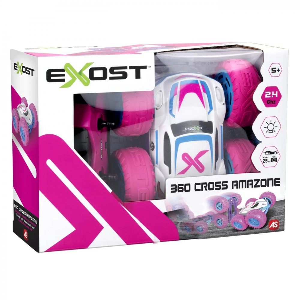 Masina Cu Telecomanda Exost RC 1:18 360 Cross Led Amazone [1]