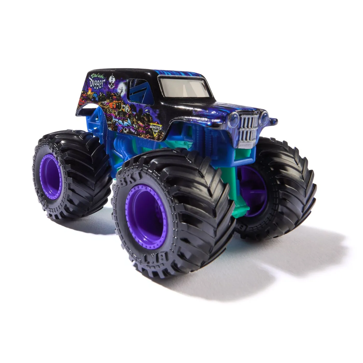Monster Jam Masinuta Metalica Son-Uva Digger Scara 1 La 64 [2]