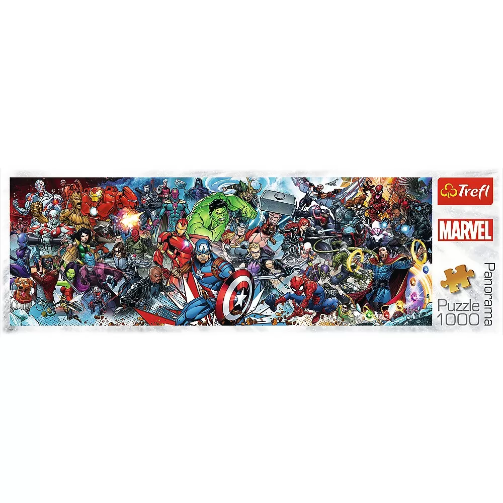 Puzzle Trefl 1000 Panorama Disney Marvel Universul Avengers [3]