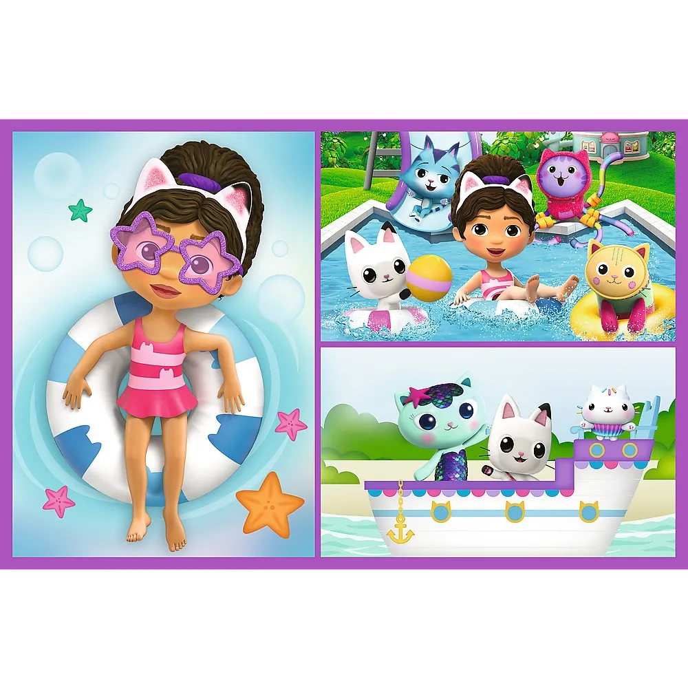 Puzzle Trefl 2x70 Gabbys Dollhouse Aventurile Lui Gabby [3]