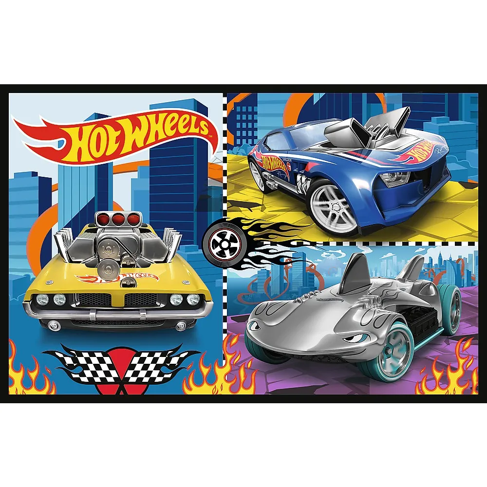 Puzzle Trefl 2x70 Hot Wheels Masini [3]