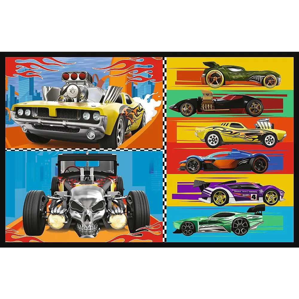 Puzzle Trefl 2x70 Hot Wheels Masini [2]