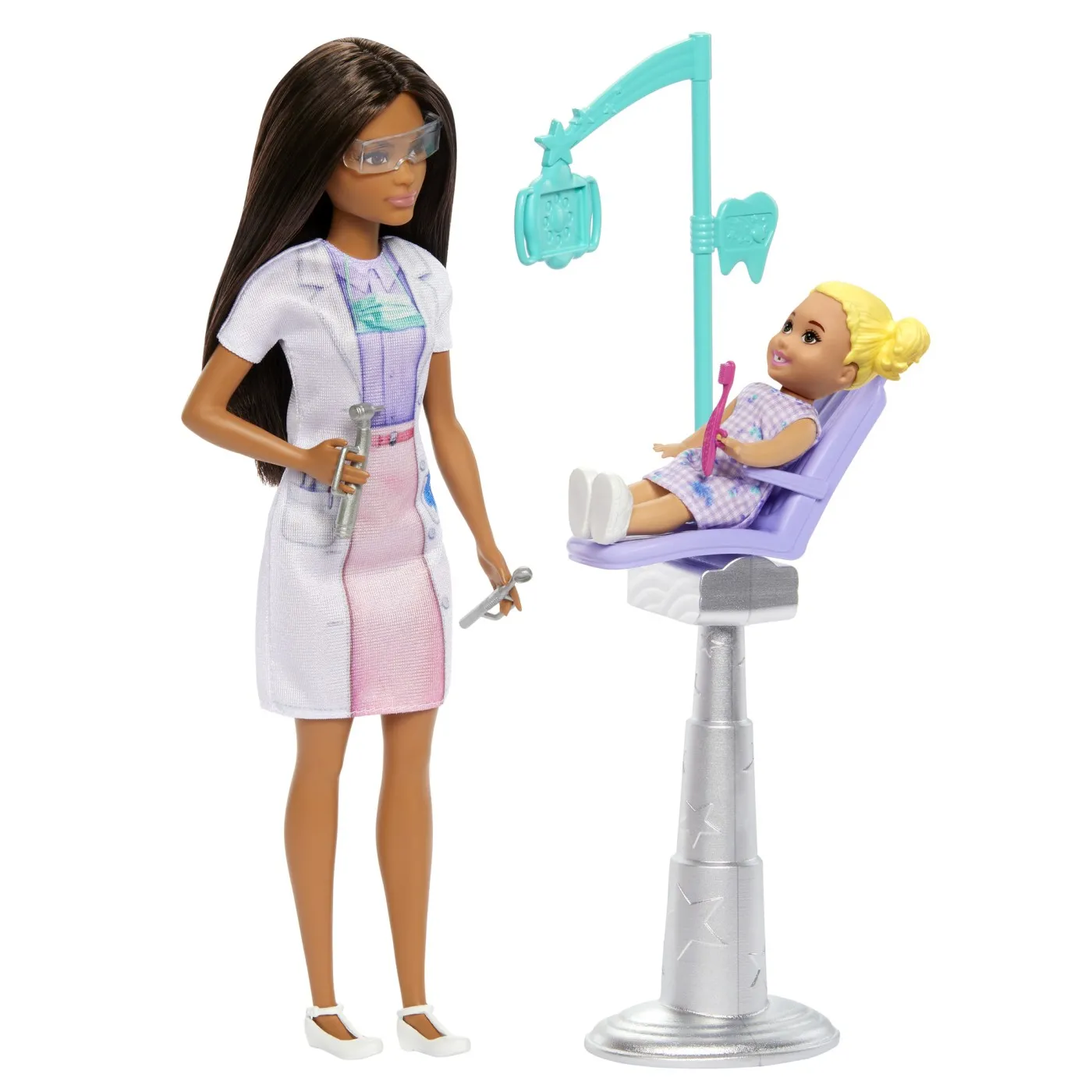 Barbie Set De Joaca Papusa Barbie Bruneta Face Cariera Stomatolog [6]