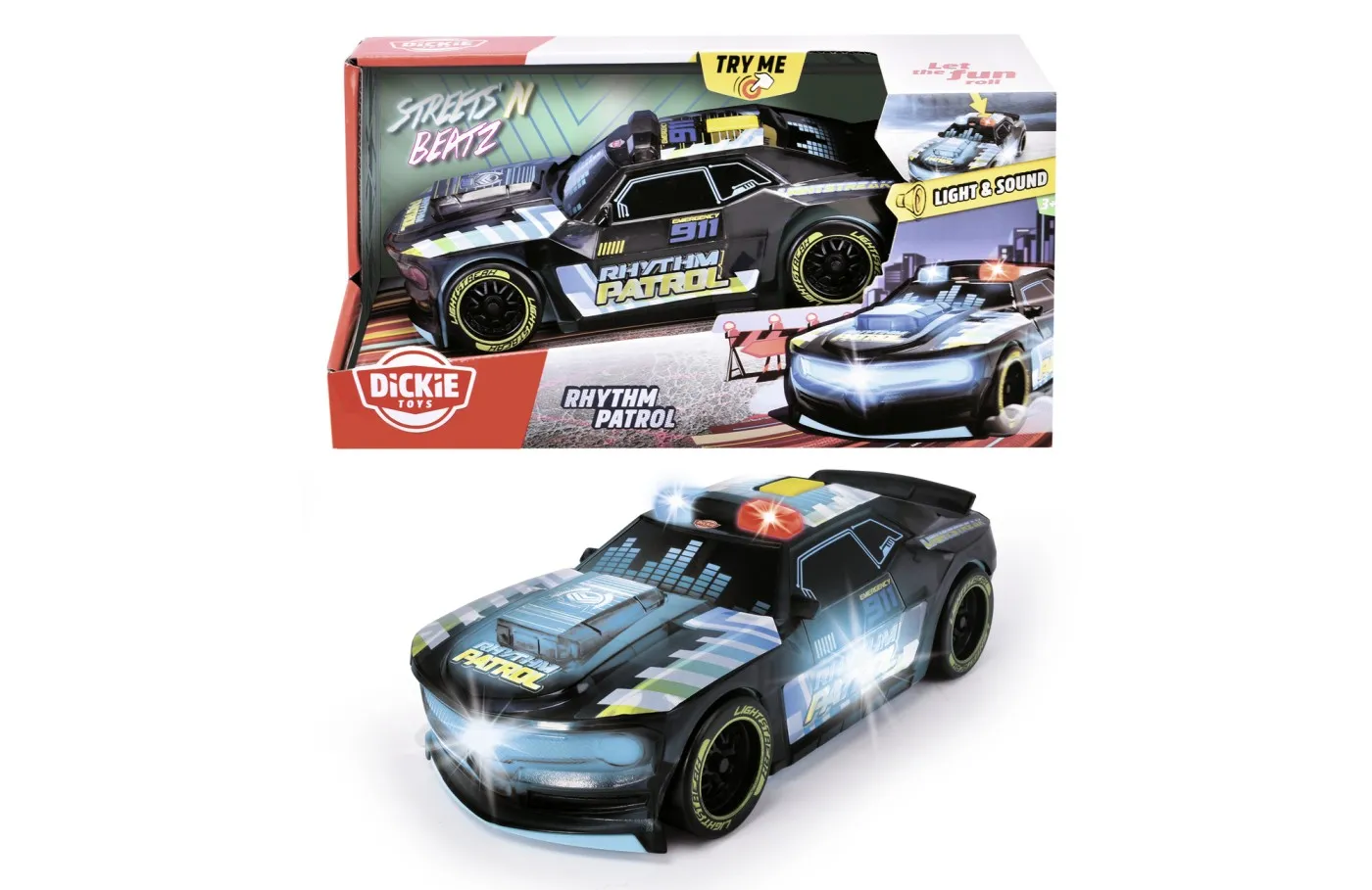 Dickie Masinuta Rhythm Patrol Cu Sunete Si Lumini 20cm [4]