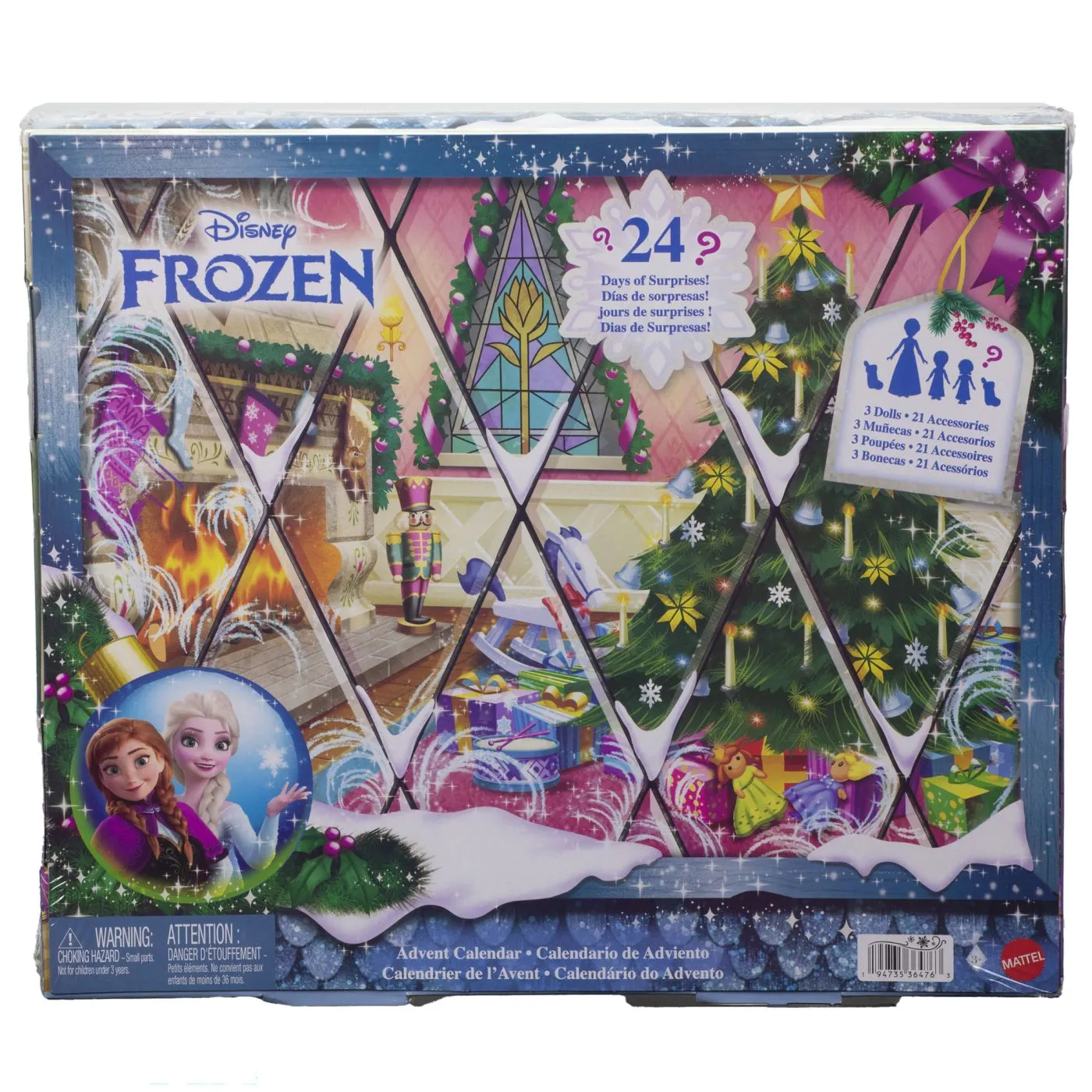 Papusi si accesorii - Calendar De Advent 2026 Disney Frozen, 3+