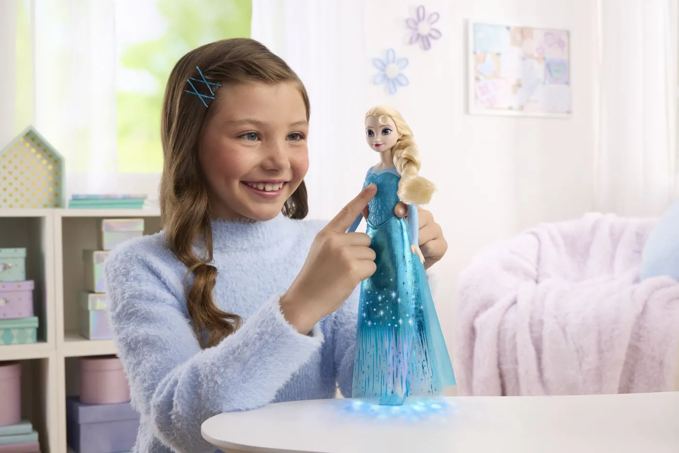 Papusa Elsa Cu Muzica Si Lumini Disney Frozen , 3+ [3]
