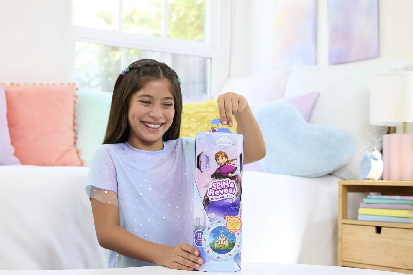 Papusa ANNA Cu Evantai Disney Frozen Spin And Reveal [2]