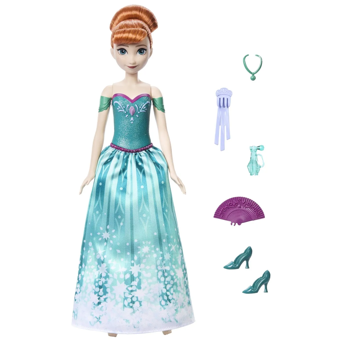 Papusa ANNA Cu Evantai Disney Frozen Spin And Reveal [3]
