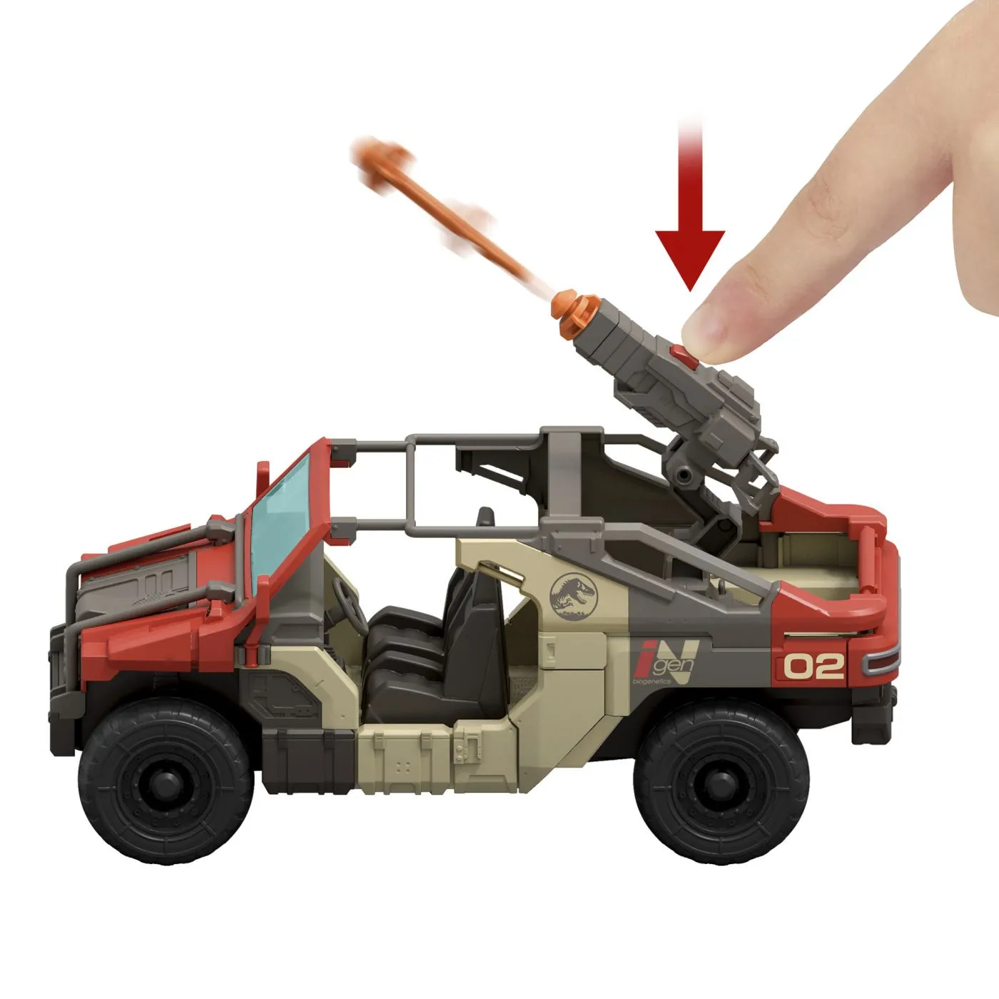Set Vehicul De Lupta Jurassic World Rebirth Launch N Battle Cu Figurine Si Accesorii, 4+ [3]
