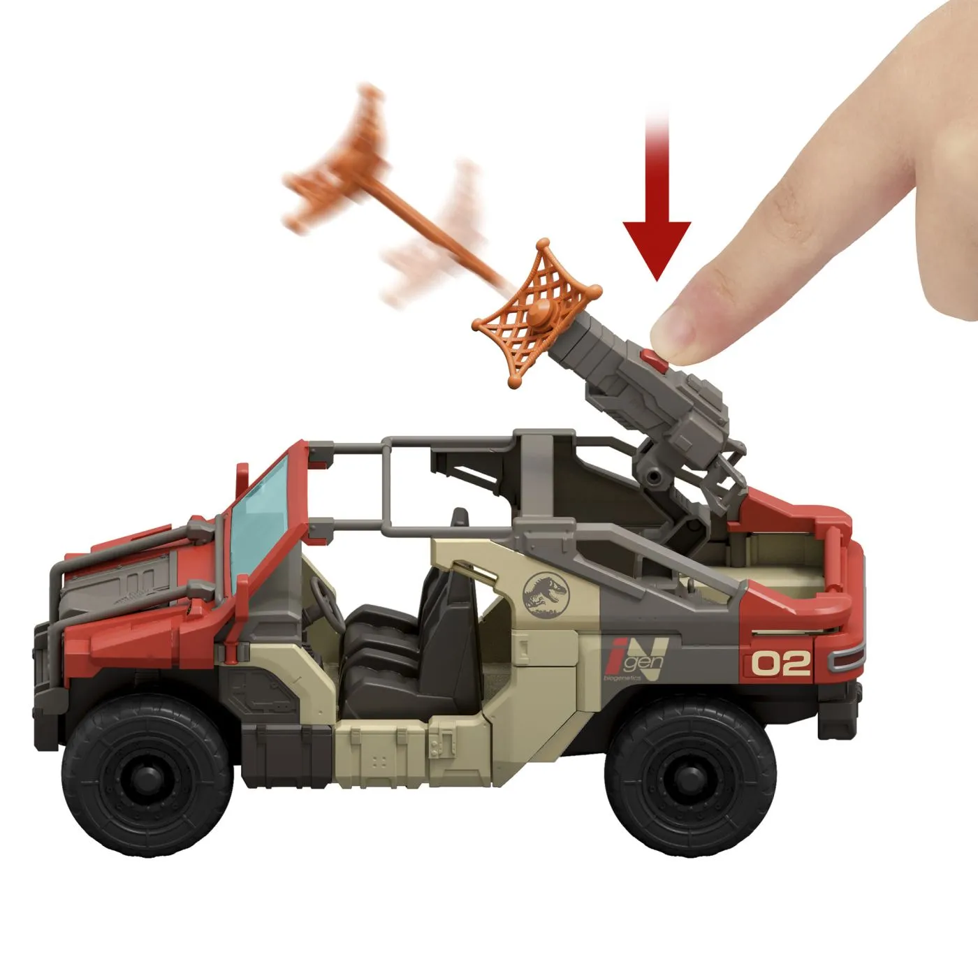 Set Vehicul De Lupta Jurassic World Rebirth Launch N Battle Cu Figurine Si Accesorii, 4+ [2]