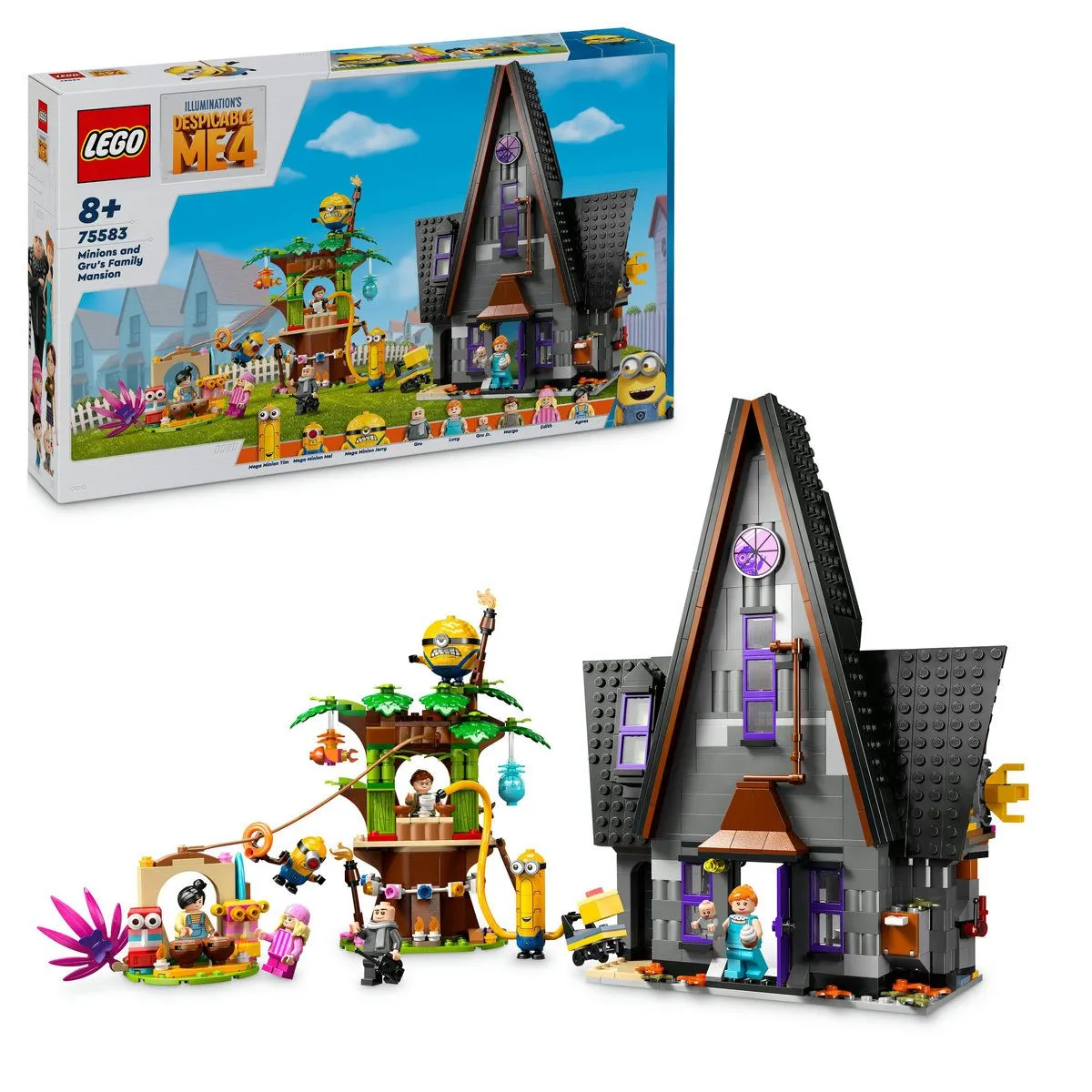 LEGO Despicable Me4 Resedinta De Familie a Lui Gru Si a Minionilor 75583 [10]