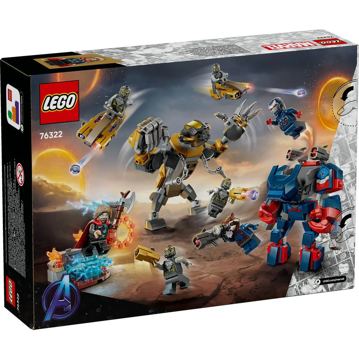 Lego Marvel Razbunatorii Thor vs Chitauri Sfarsitul Jocului 76322 [7]
