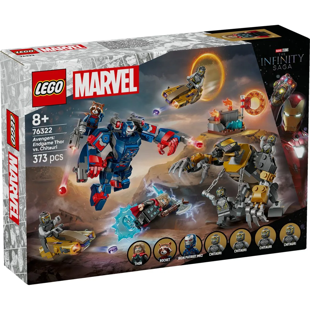 Lego - Lego Marvel Razbunatorii Thor vs Chitauri Sfarsitul Jocului 76322