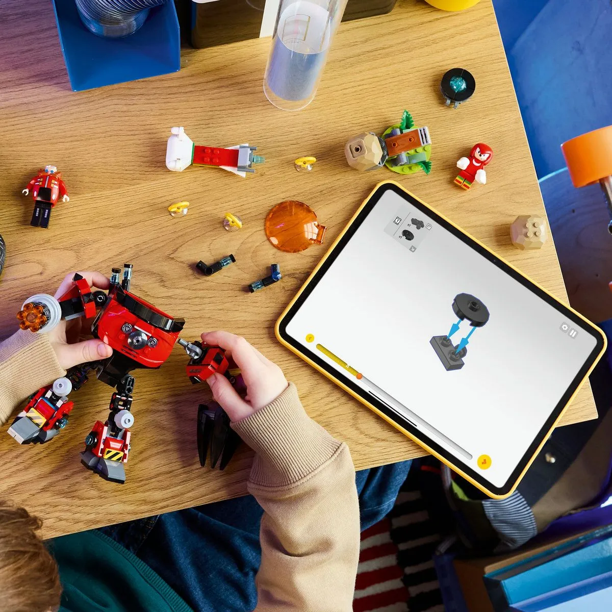 Lego Sonic Knuckles vs Dr Eggman Si Robotul Egg Crusher 77005 [3]