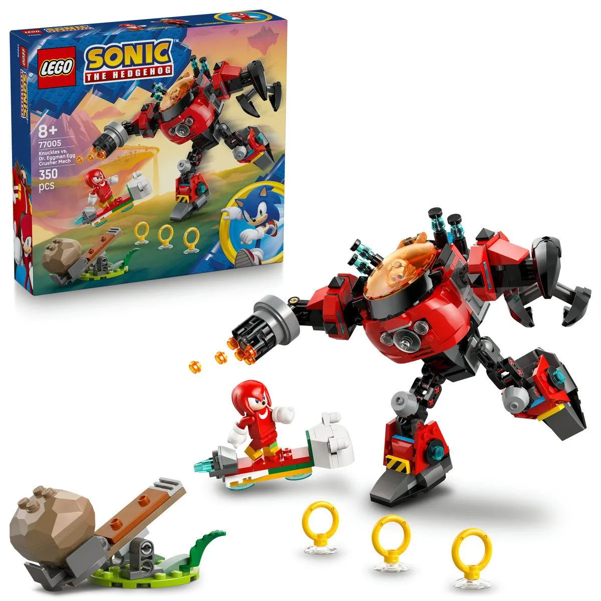 Lego Sonic Knuckles vs Dr Eggman Si Robotul Egg Crusher 77005 [8]