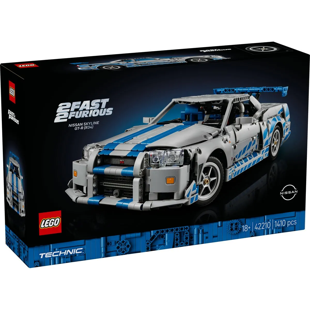 Lego - Lego Technic 2 Fast 2 Furious NIissan Skyline Gt-r R34 42210