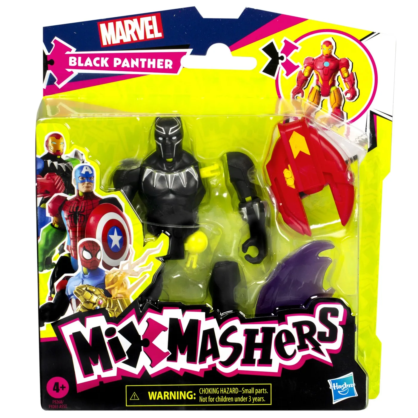 Figurine cu eroi si personaje - Figurina Black Panther 12CM Marvel Avengers Mix Mashers, 4+
