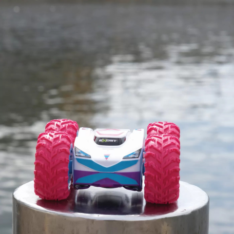 Masina Cu Telecomanda Exost RC 1:18 360 Cross Led Amazone [6]