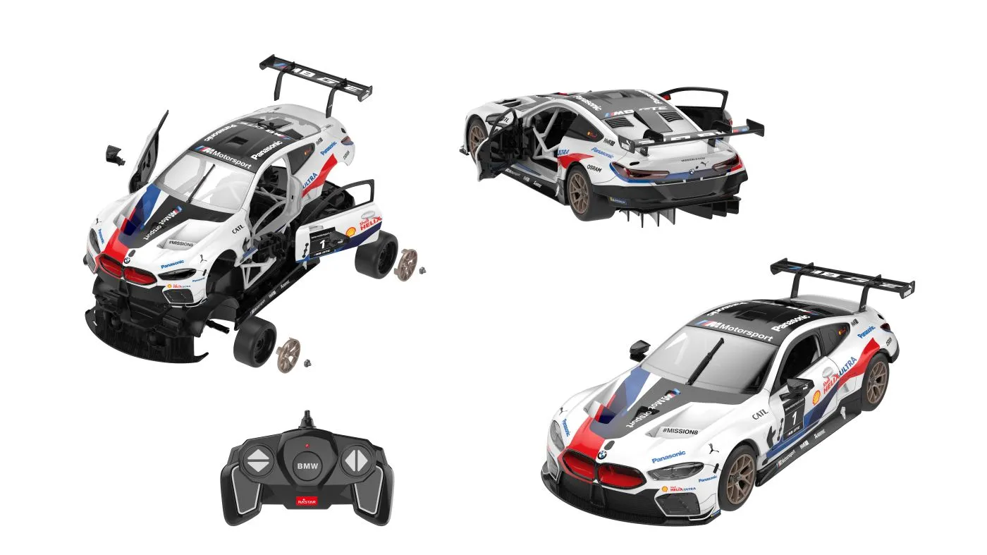 Masinuta Construibila Cu Telecomanda BMW M8 GTE Scara 1 La 18 [7]