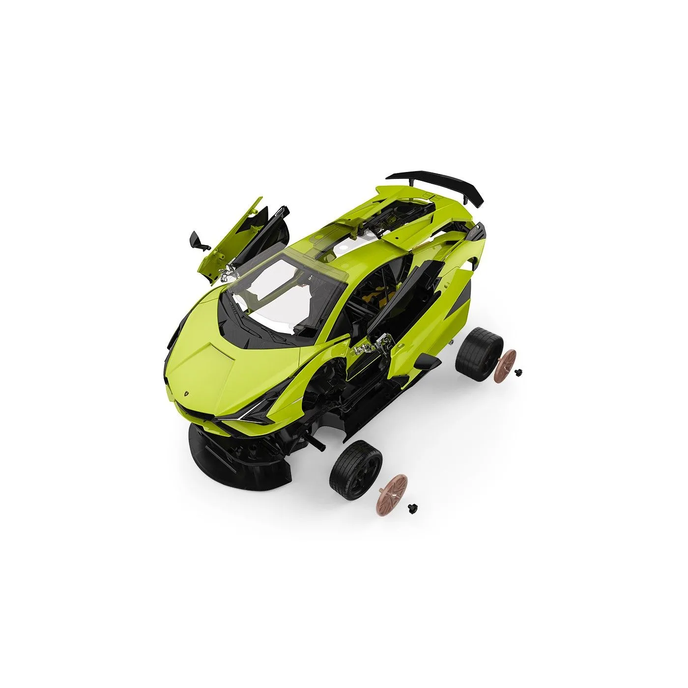 Masinuta Construibila Cu Telecomanda LAMBORGHINI SIAN FKP 37 Scara 1 La 18 [2]