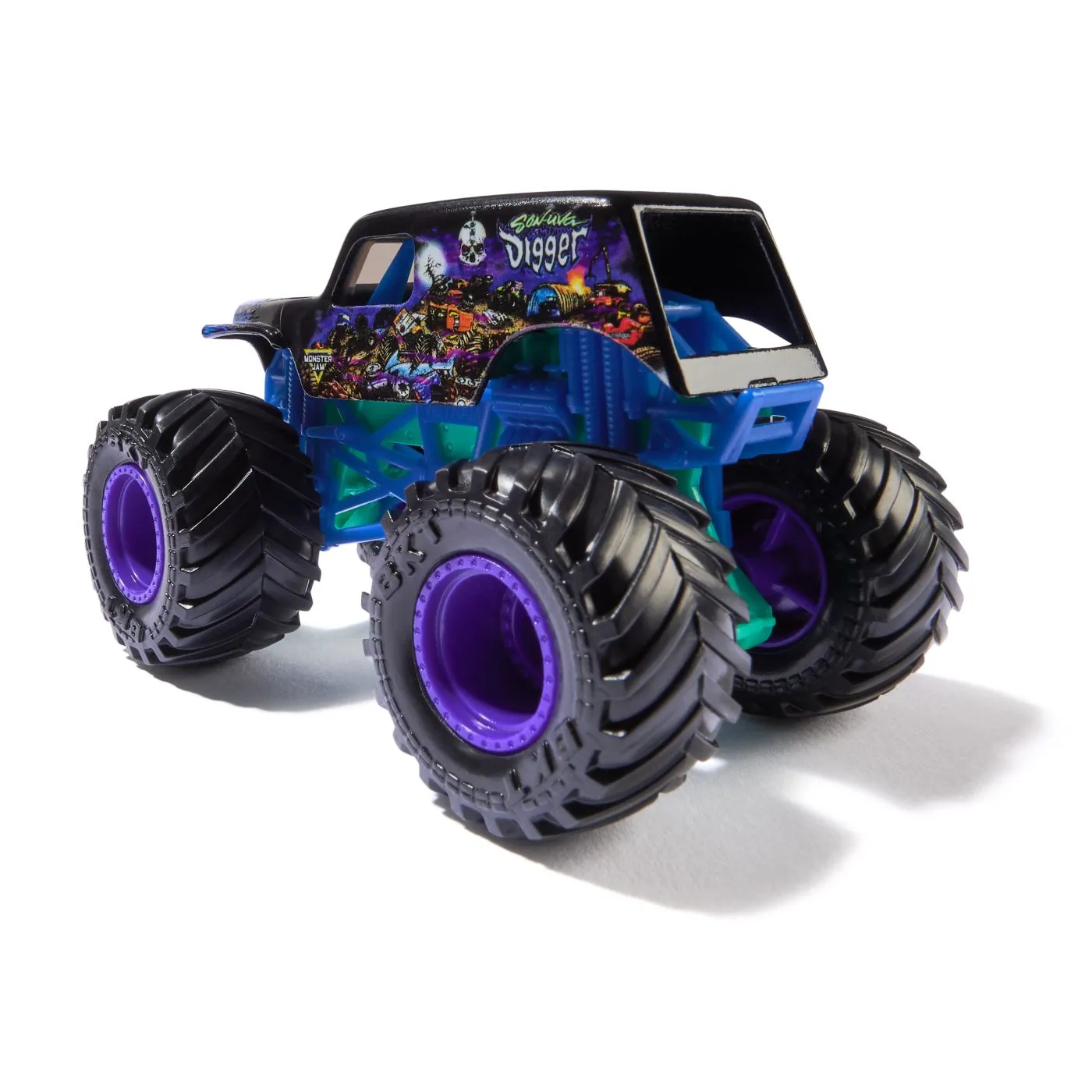 Monster Jam Masinuta Metalica Son-Uva Digger Scara 1 La 64 [2]