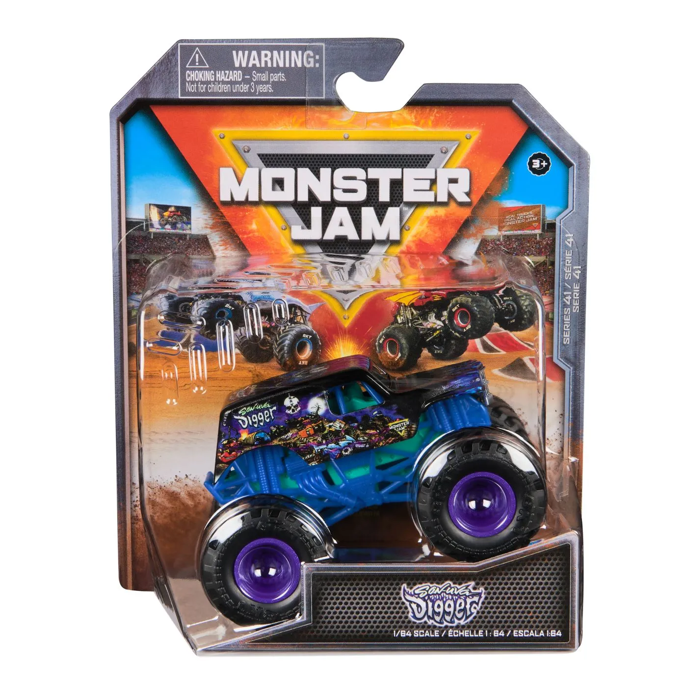 Masinute, Motociclete, Elicoptere, Avioane, Roboti - Monster Jam Masinuta Metalica Son-Uva Digger Scara 1 La 64