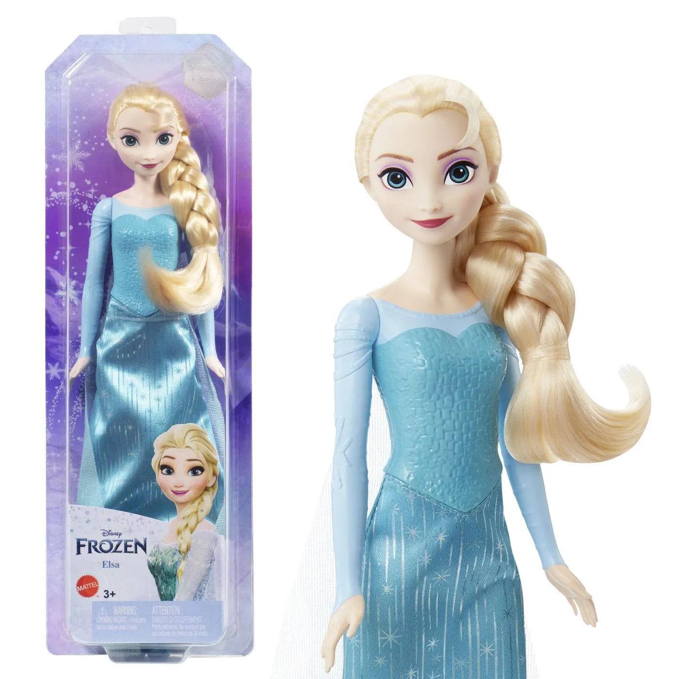 Papusa Elsa Cu Rochie Albastra Disney Frozen, 3+ [9]