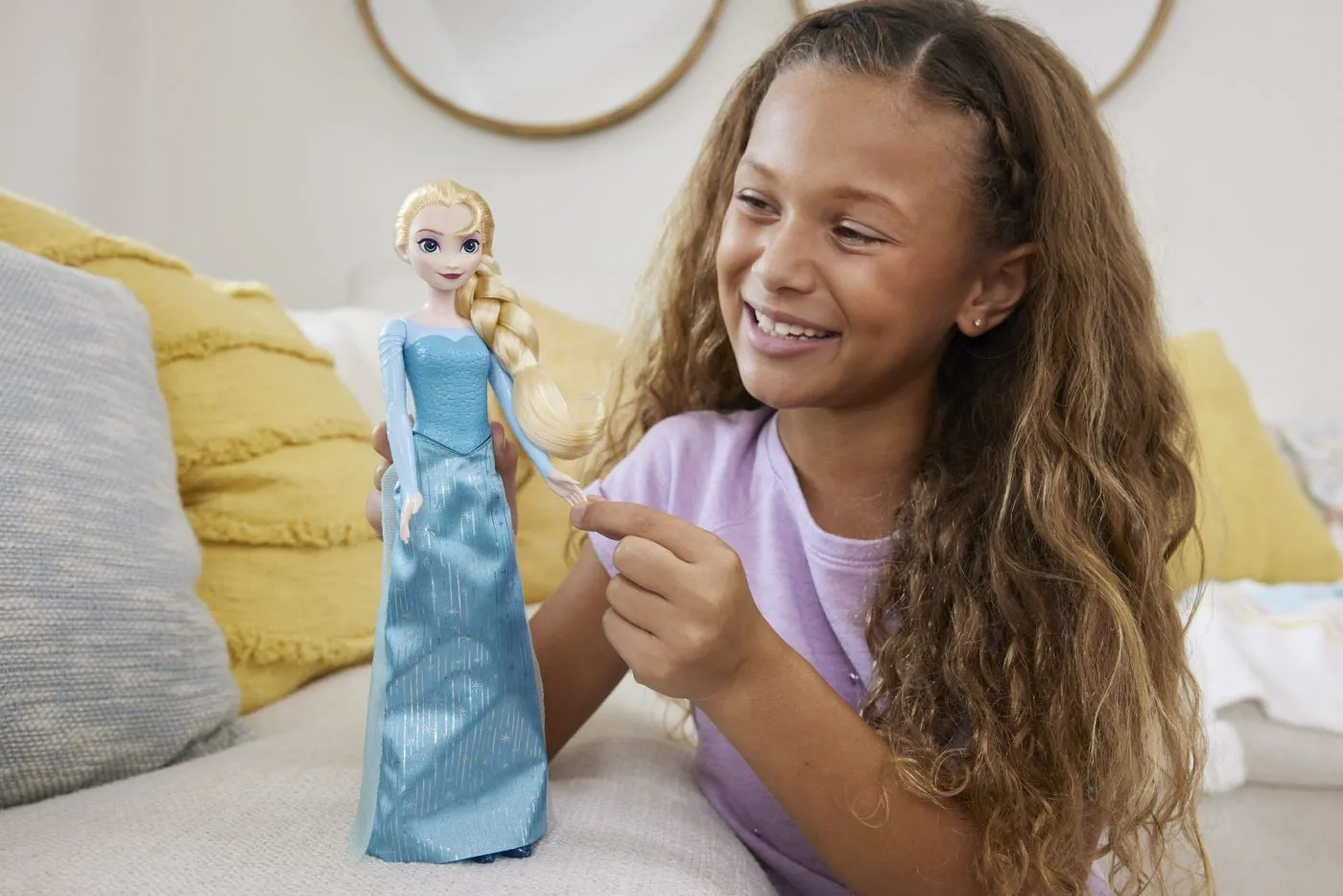 Papusa Elsa Cu Rochie Albastra Disney Frozen, 3+ [3]