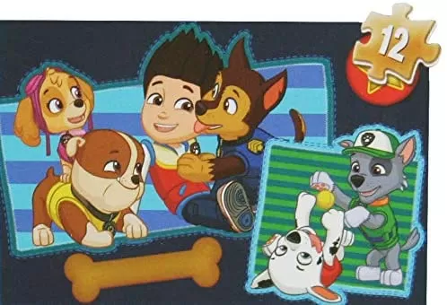 Puzzle Din Lemn 4in1 Patrula Catelusilor [4]