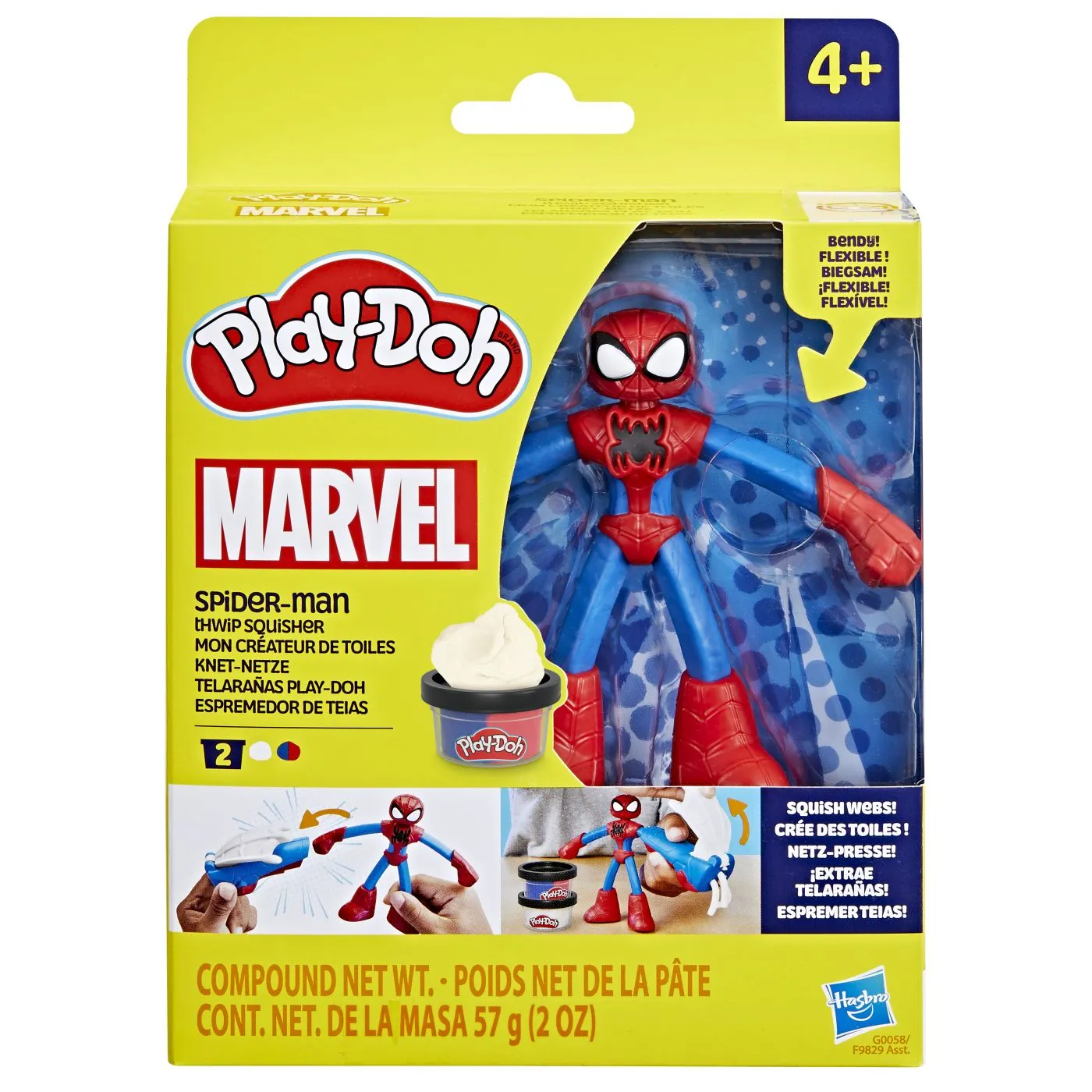Jucarii Creativitate - PLAY-DOH Marvel Figurina Flexibila Cu Accesorii Spider Man 10cm