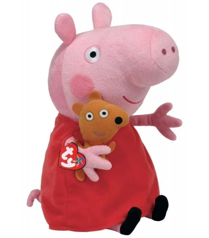 Jucarii de Plus - Plus Ty 28cm Beanie Babies Peppa Pig