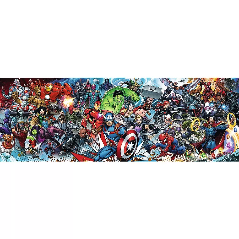 Puzzle Trefl 1000 Panorama Disney Marvel Universul Avengers [1]