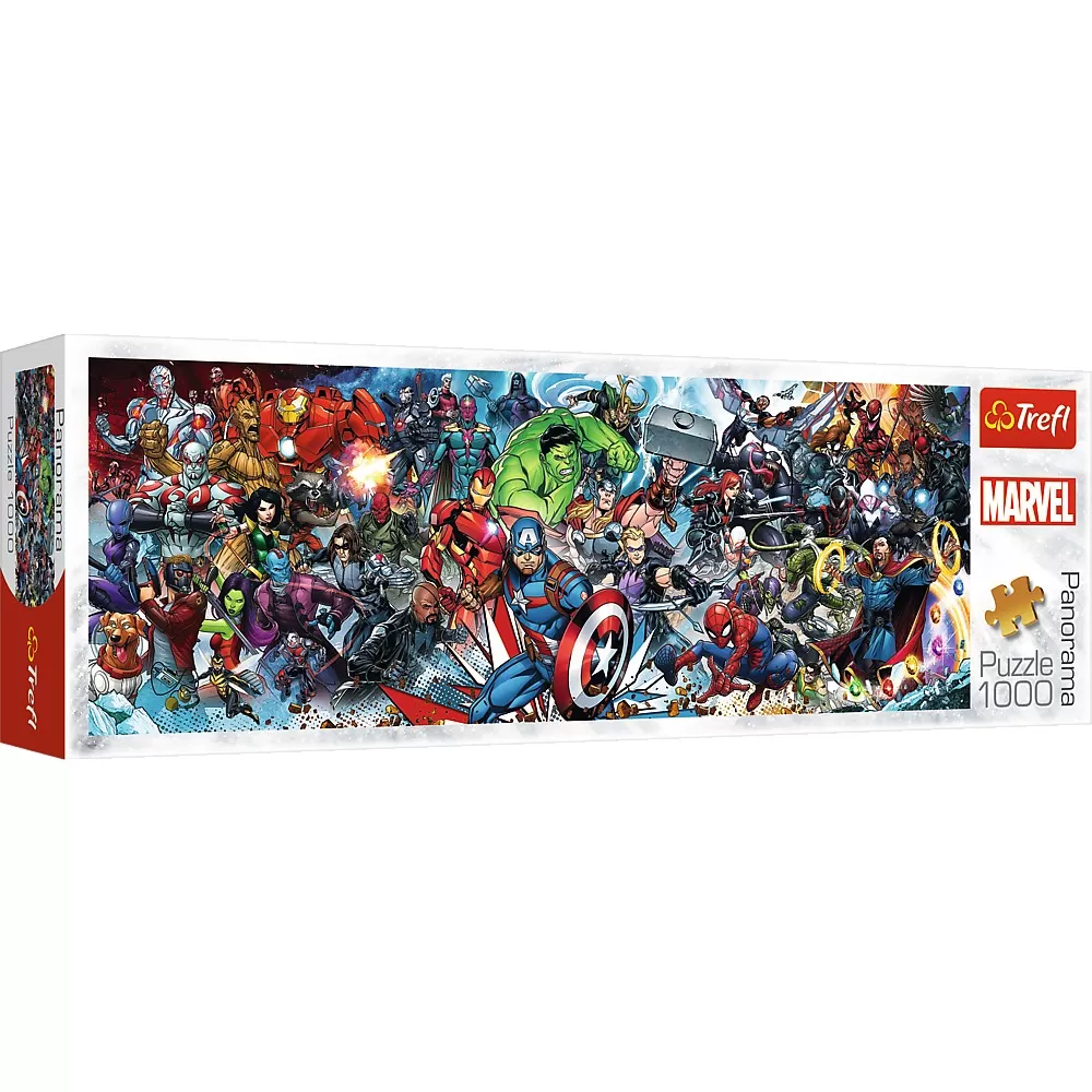 Puzzle-uri 1000 Trefl - Puzzle Trefl 1000 Panorama Disney Marvel Universul Avengers