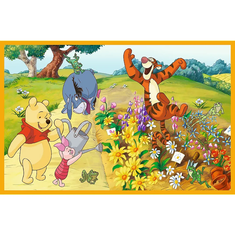 Puzzle Trefl 2x24 Disney Winnie The Pooh Zi De Joaca Cu Winnie Si Prietenii [1]