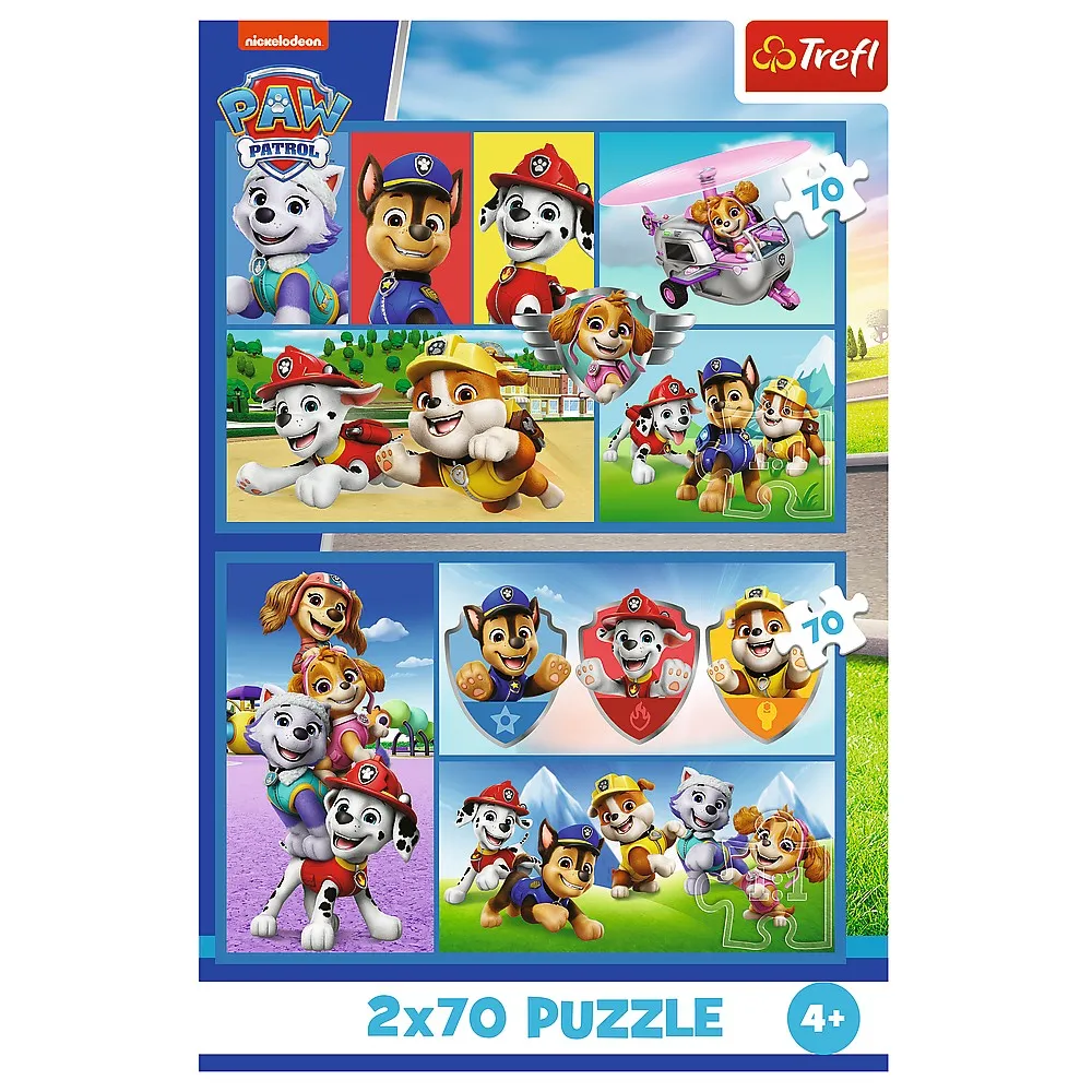 Puzzle Trefl 2x70 Patrula Catelusilor Echipa Catelusilor [3]