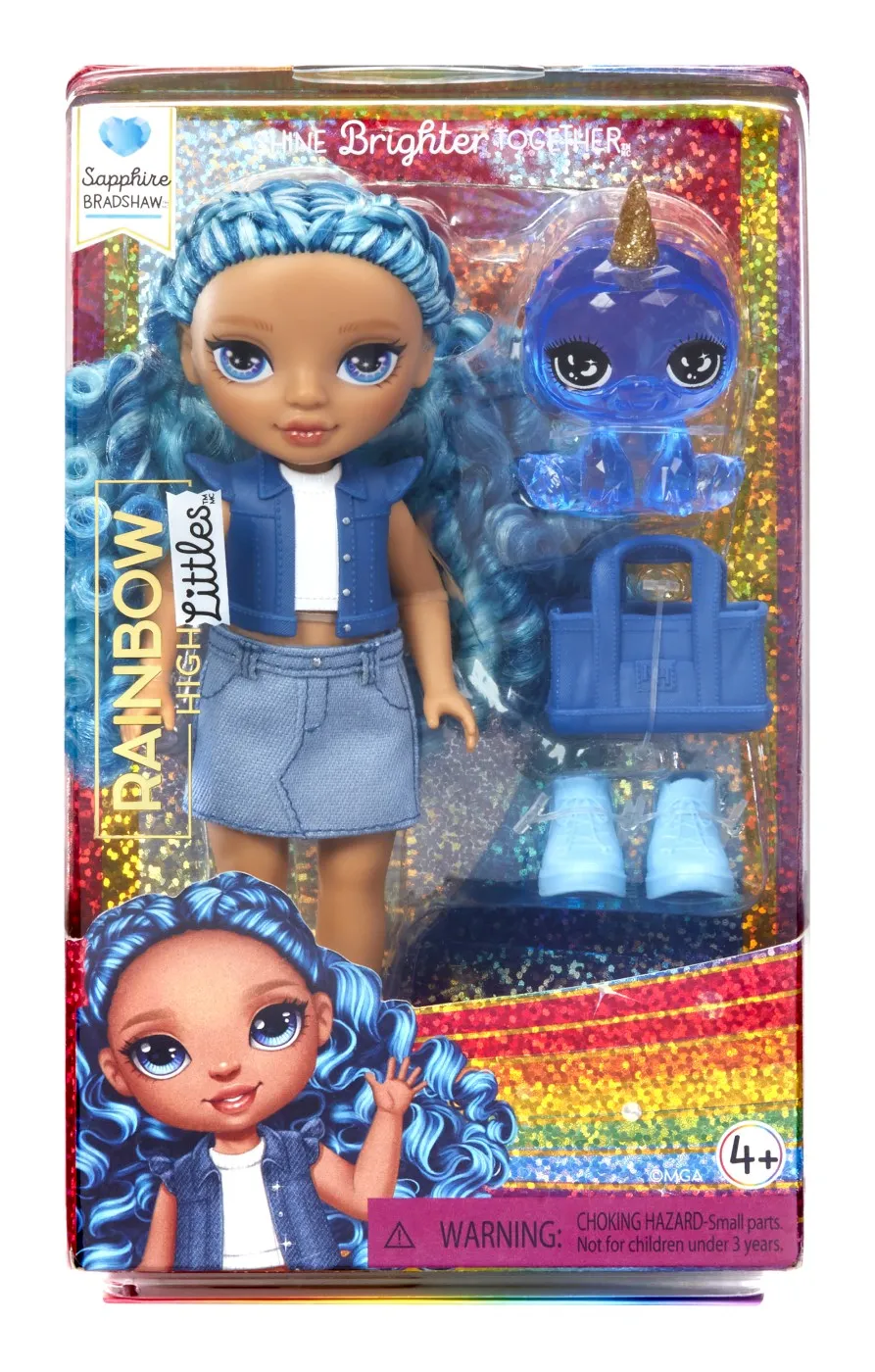 Papusi si accesorii - Papusa Rainbow High Littles Sapphire Bradshaw