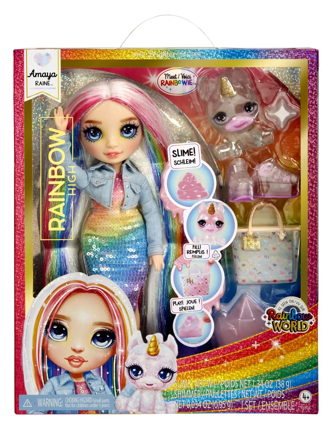 Papusi si accesorii - Papusa Rainbow High Amaya Raine