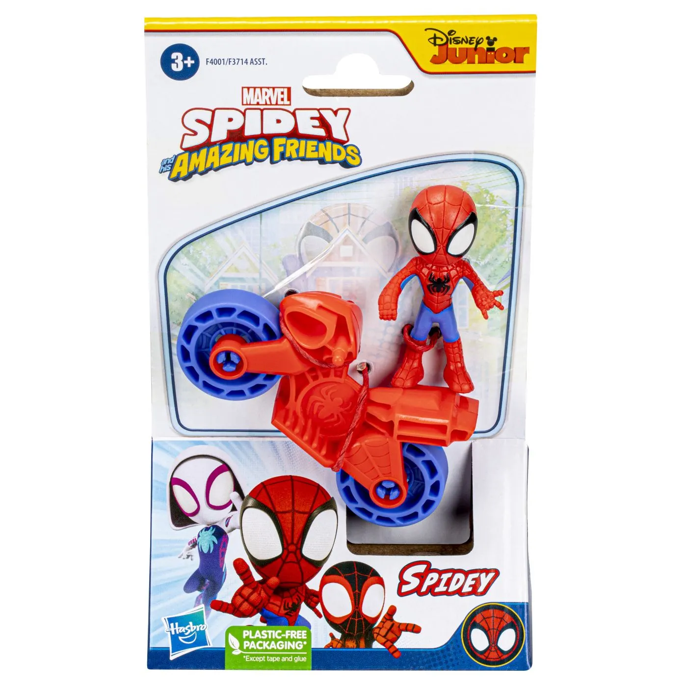Figurine cu eroi - Spiderman Set Motocicleta Si Figurina Spidey 6cm
