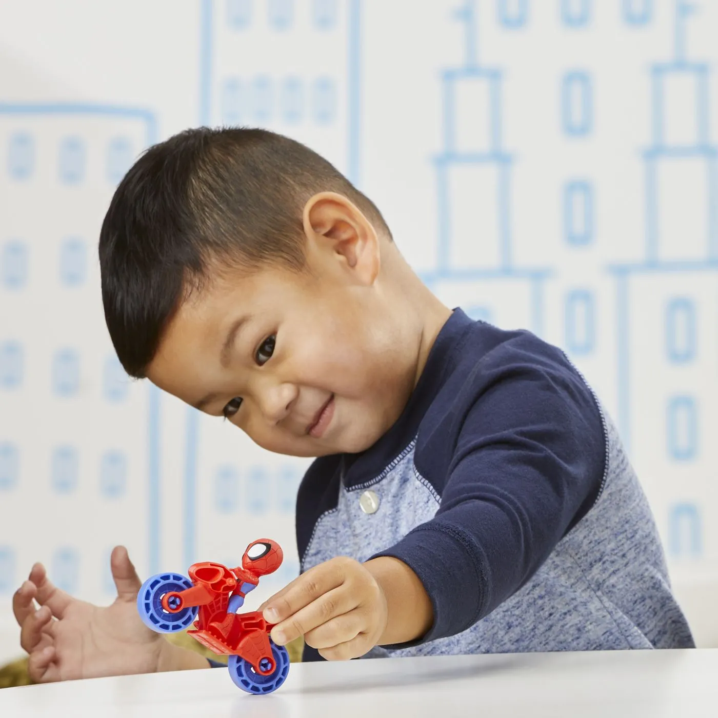 Spiderman Set Motocicleta Si Figurina Spidey 6cm [2]