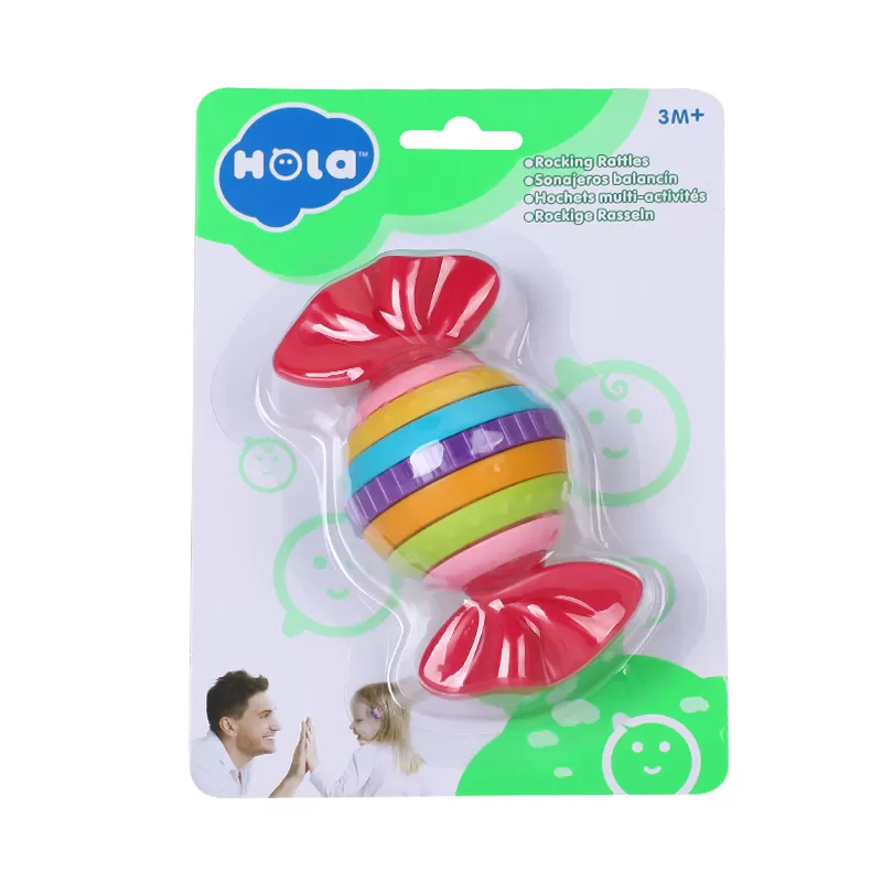 Jucarii pentru bebelusi - Zornaitoare Bombonica Multicolora
