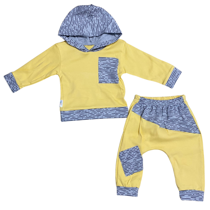 Set copii din două piese cu hanorac cu glugă și pantaloni asortați [1]