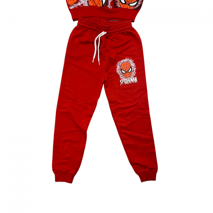 Trening copii 2 piese – bluza si pantaloni rosii cu imprimeu Spiderman [3]