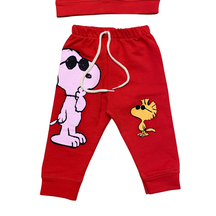 Set copii din două piese roșu cu imprimeu Snoopy & prietenii [3]