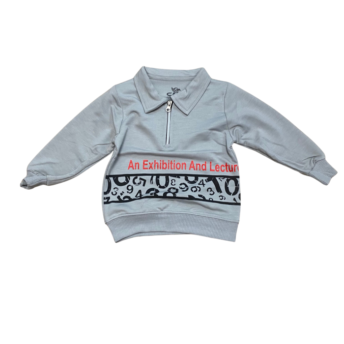 Bluză copii cu fermoar și inscripție Exhibition [1]