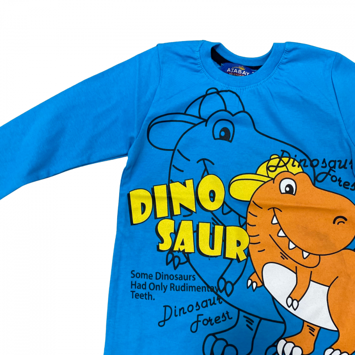 BLUZĂ CU MANECĂ LUNGĂ CU IMPRIMEU DINO [3]
