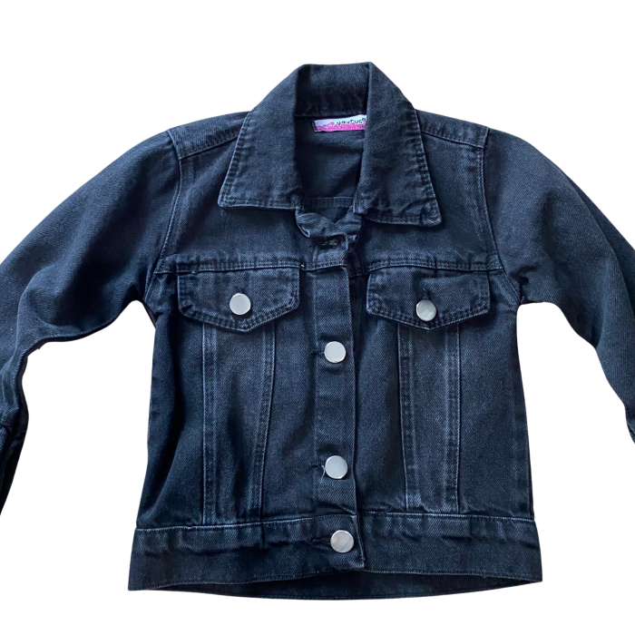 Jachetă din denim cu manșete volănoase și detalii metalice [2]