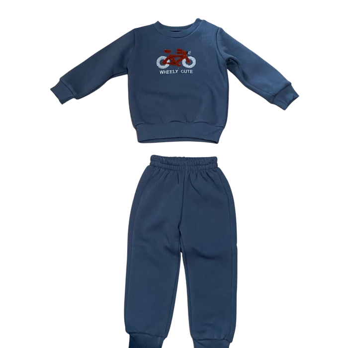 Set trening cu bluză imprimată „Wheely Cute” și pantaloni comozi [1]